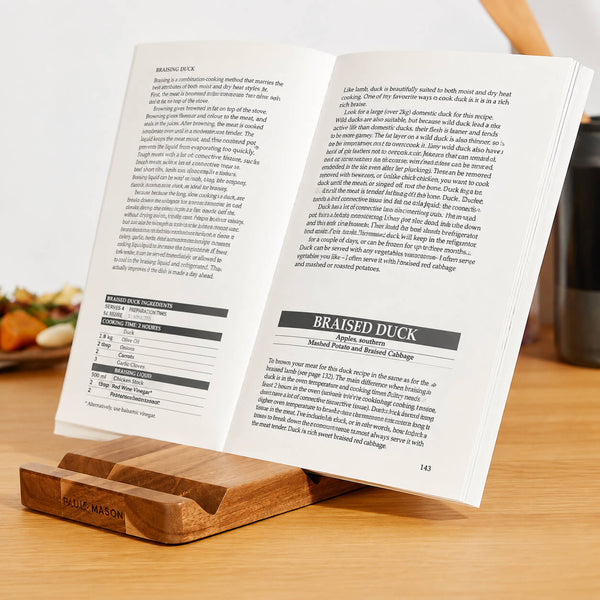 Cole & Mason Buckland Acacia Book & Tablet Stand