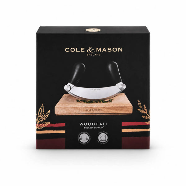 Cole & Mason Woodhall Herb Chopping Hachoir & Board Set