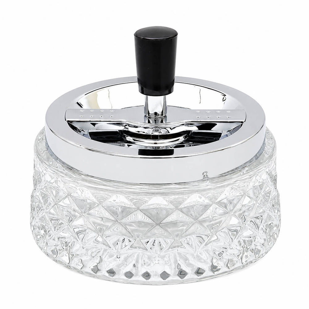 Cucina & Tavola Rotary Glass Ashtray – Ø12 cm