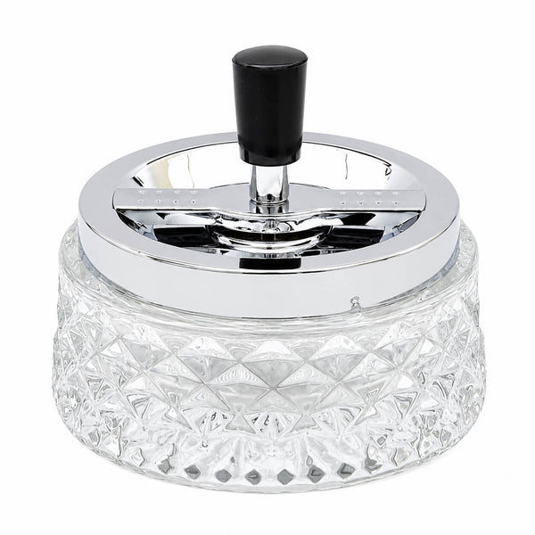 Cucina & Tavola Rotary Glass Ashtray – Ø12 cm