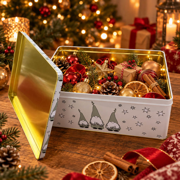 Cucina & Tavola Christmas Gnome Storage Tin