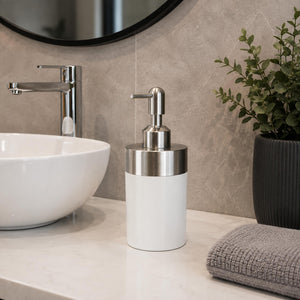 Diaqua White Ceramic Soap Dispenser – 300 ml