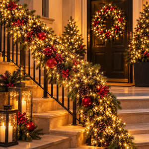 LED Cluster Light String – 400 Warm White LEDs – 8 m – Indoor & Outdoor