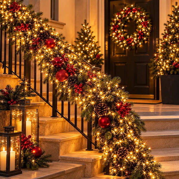 LED Cluster Light String – 400 Warm White LEDs – 8 m – Indoor & Outdoor