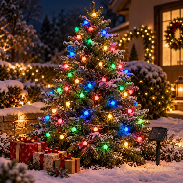 Home Solar Multicolor LED String Lights – 100 LEDs – 10 m