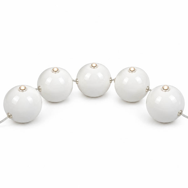 Markslöjd BULLARN 5-Light LED Decorative Globe Chain – White