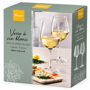 Fontignac Set of 2 Crystalline White Wine Glasses – 420 ml