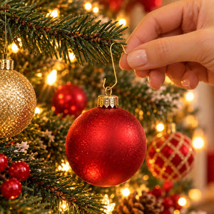 Christmas Bauble Hooks -Gold - Set of 50