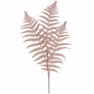 House of Seasons Glitter Fern Christmas Spray – 80 cm