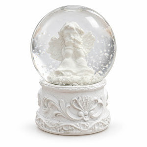 House of Seasons Angel Snow Globe – White