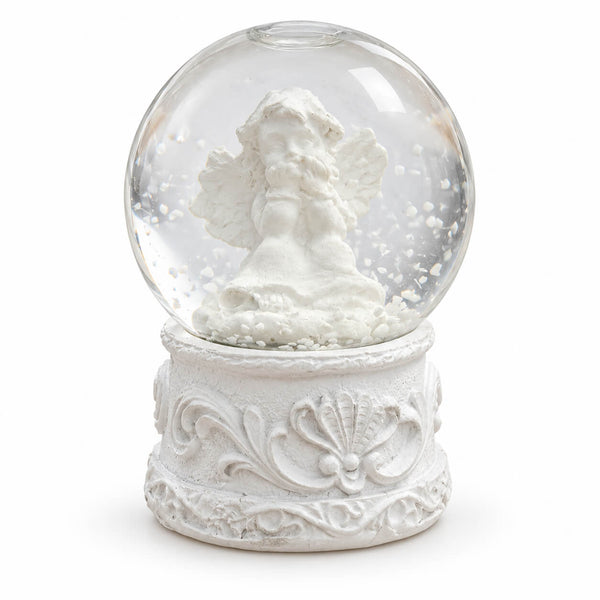House of Seasons Angel Snow Globe – White