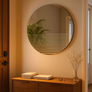 Umbra Ridge Wall Mirror 24" Clear – Round Decorative Mirror