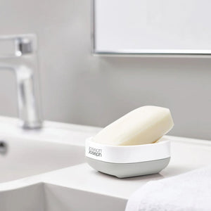 Joseph Joseph slim compact soap dish white