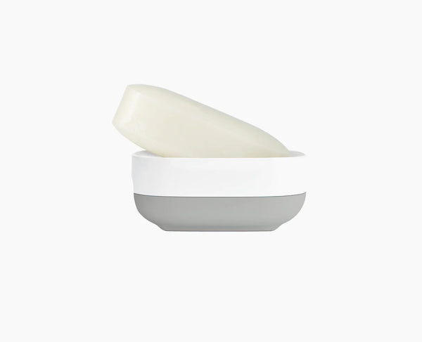 Joseph Joseph slim compact soap dish white