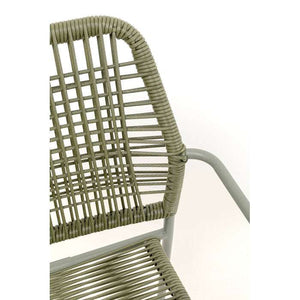 Kare Design Modern Rope Outdoor Armchair Chair - in Olive Green or Black