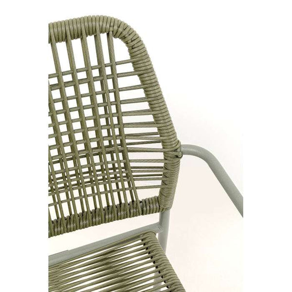 Kare Design Modern Rope Outdoor Armchair Chair - in Olive Green or Black