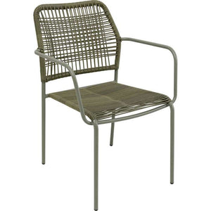 Kare Design Modern Rope Outdoor Armchair Chair - in Olive Green or Black