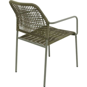 Kare Design Modern Rope Outdoor Armchair Chair - in Olive Green or Black