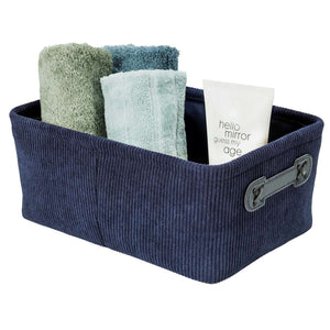 Wenko Anela bath basket, dark blue