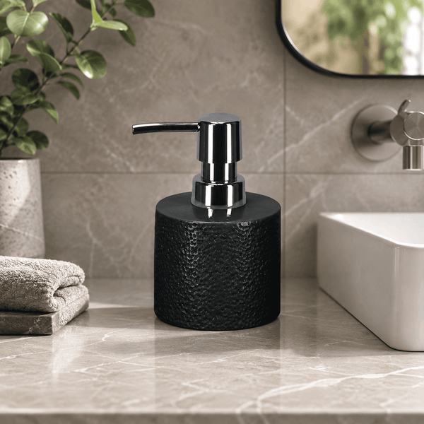 Kleine Wolke Monroe Porcelain Soap Dispenser – Black