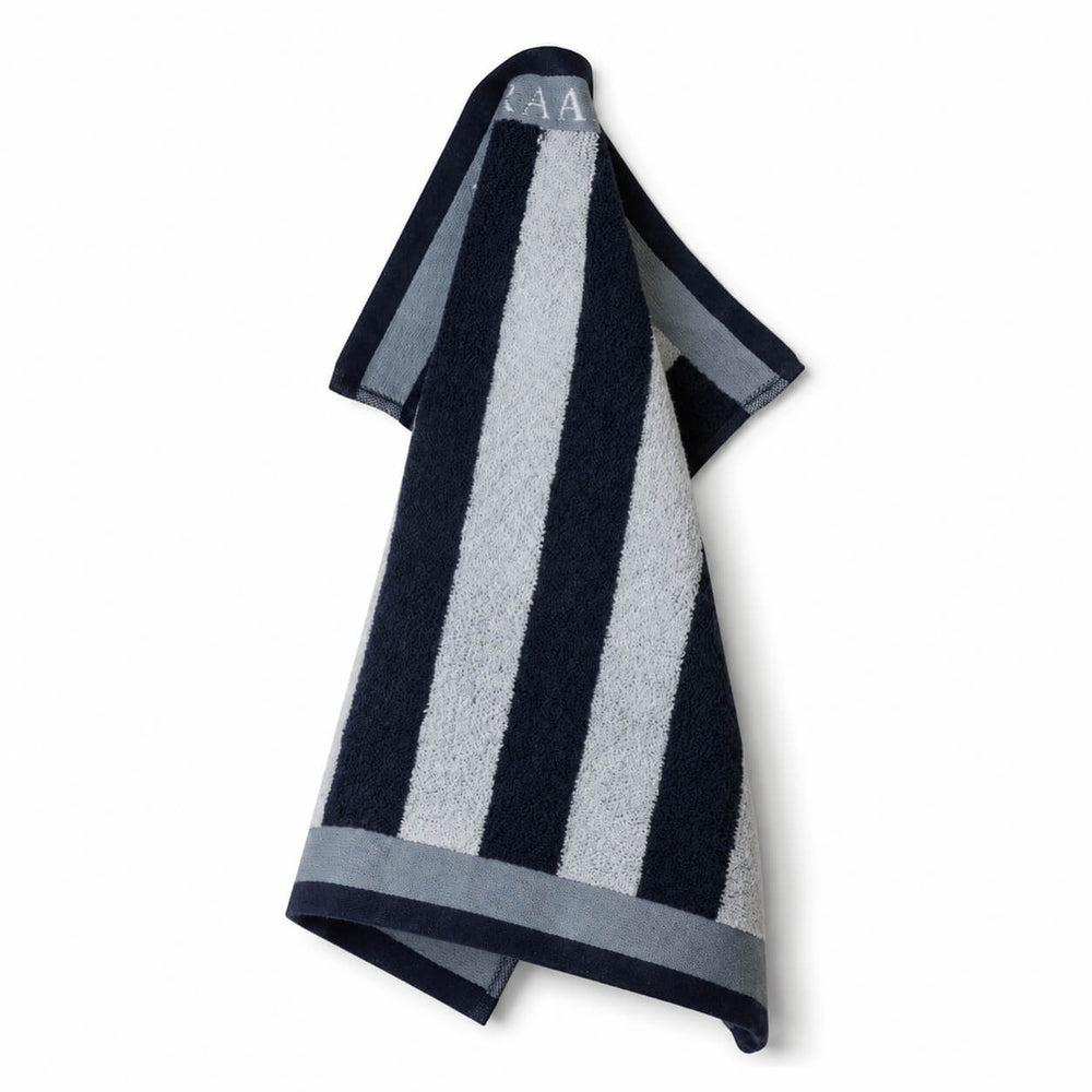 Laura Ashley Kitchen Towel - Midnight Vertical Stripes