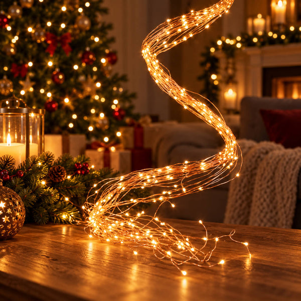 Luca Lighting 900 LED Copper Wire Light Bundle – Warm White