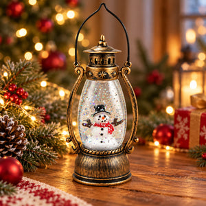 Luca Lighting LED Christmas Lantern Snow Globe