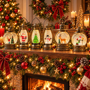 Luca Lighting LED Christmas Lantern Snow Globe