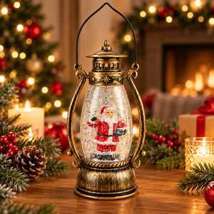 Luca Lighting LED Christmas Lantern Snow Globe
