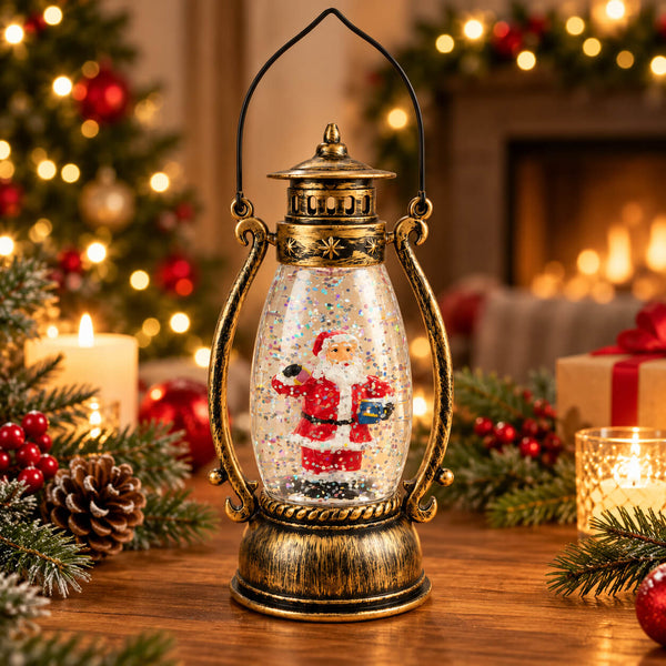 Luca Lighting LED Christmas Lantern Snow Globe