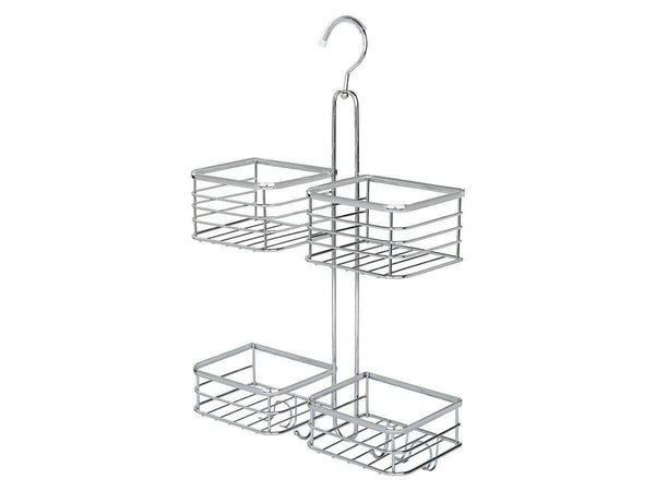 Miomare 2 Tier With 4 compartments Stainless Steel Hanging Bathroom Rack