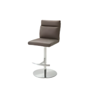 Pia Antique-Look Bar Stool in Brown or Gray