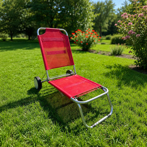 Micasa Portable Folding Outdoor Chair with Wheels