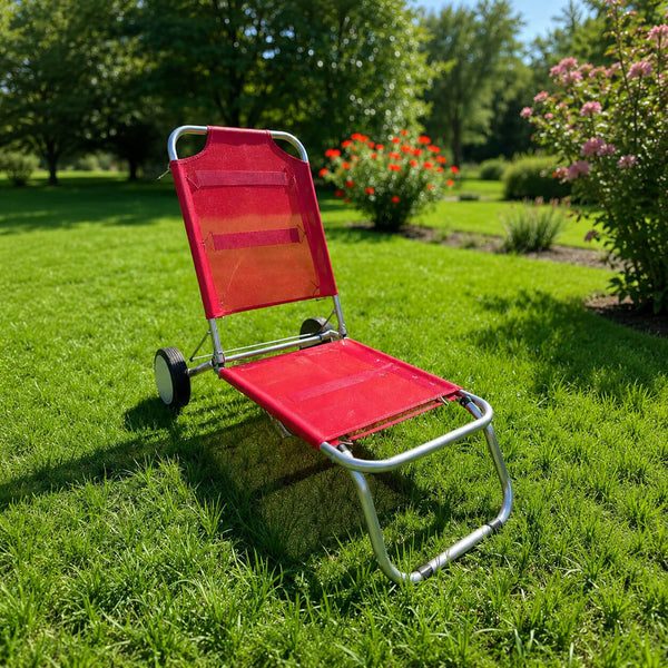 Micasa Portable Folding Outdoor Chair with Wheels