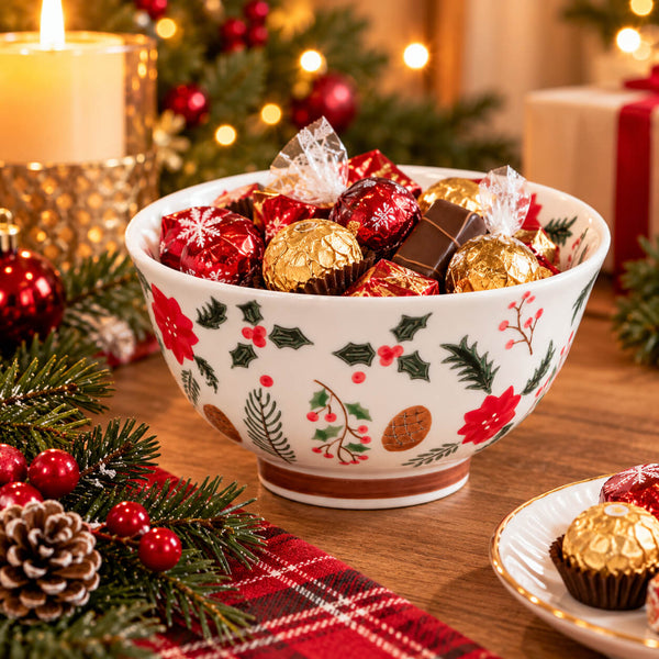 Migros Alpine Lodge Christmas Ceramic Bowls – Set of 2