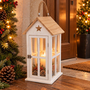 Migros Alpine Lodge Wooden Christmas Lantern