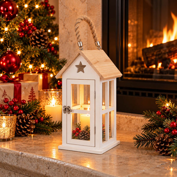 Migros Alpine Lodge Wooden Christmas Lantern