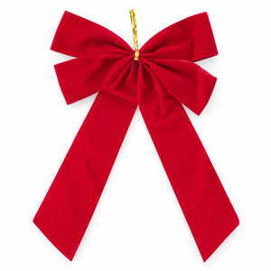 Mica  Christmas Decorative Bow Set – Red – Set of 4