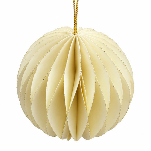 Migros Glitter Honeycomb Christmas Baubles – Set of 4