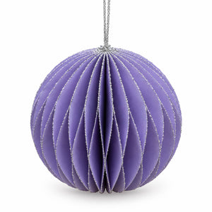 Migros Glitter Honeycomb Christmas Baubles – Set of 4