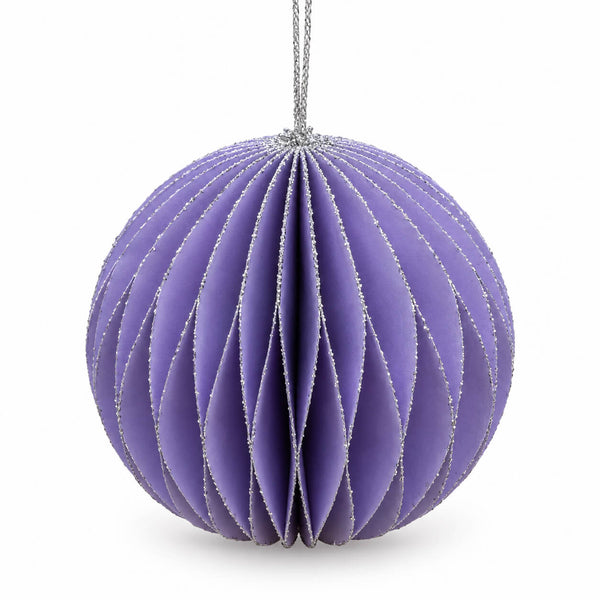 Migros Glitter Honeycomb Christmas Baubles – Set of 4