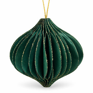 Glitter Honeycomb Christmas Ornaments – Set of 4