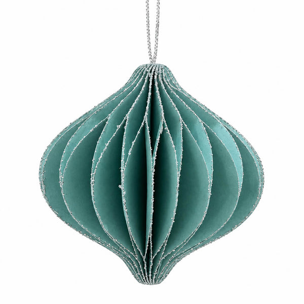 Glitter Honeycomb Christmas Ornaments – Set of 4
