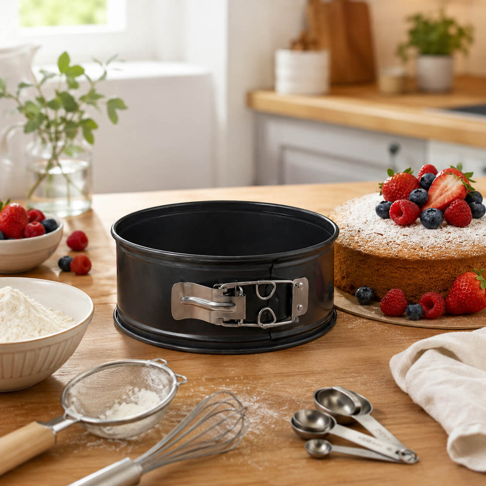 Migros 16 cm Round Removable Cake Mold with Porcelain Base