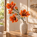 Migros Decorative Glitter Magnolia Flower Branch – 70 cm