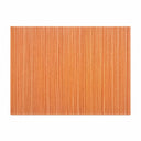 An orange rectangular placemat with a vertical woven stripe pattern, shown flat against a solid white background.