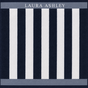 Laura Ashley Kitchen Towel - Midnight Vertical Stripes