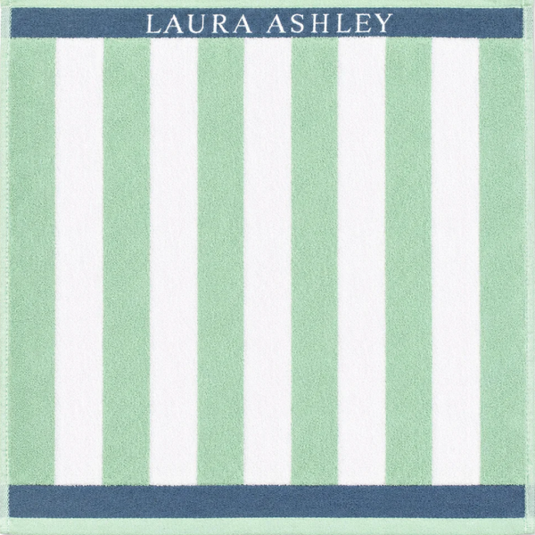 Laura Ashley Kitchen Towel - Terry Mint Vertical Stripes