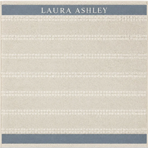 Laura Ashley Kitchen Towel - Cobblestone Horizontal Dotted Stripes