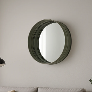 By-Boo Round Mirror in White or Green
